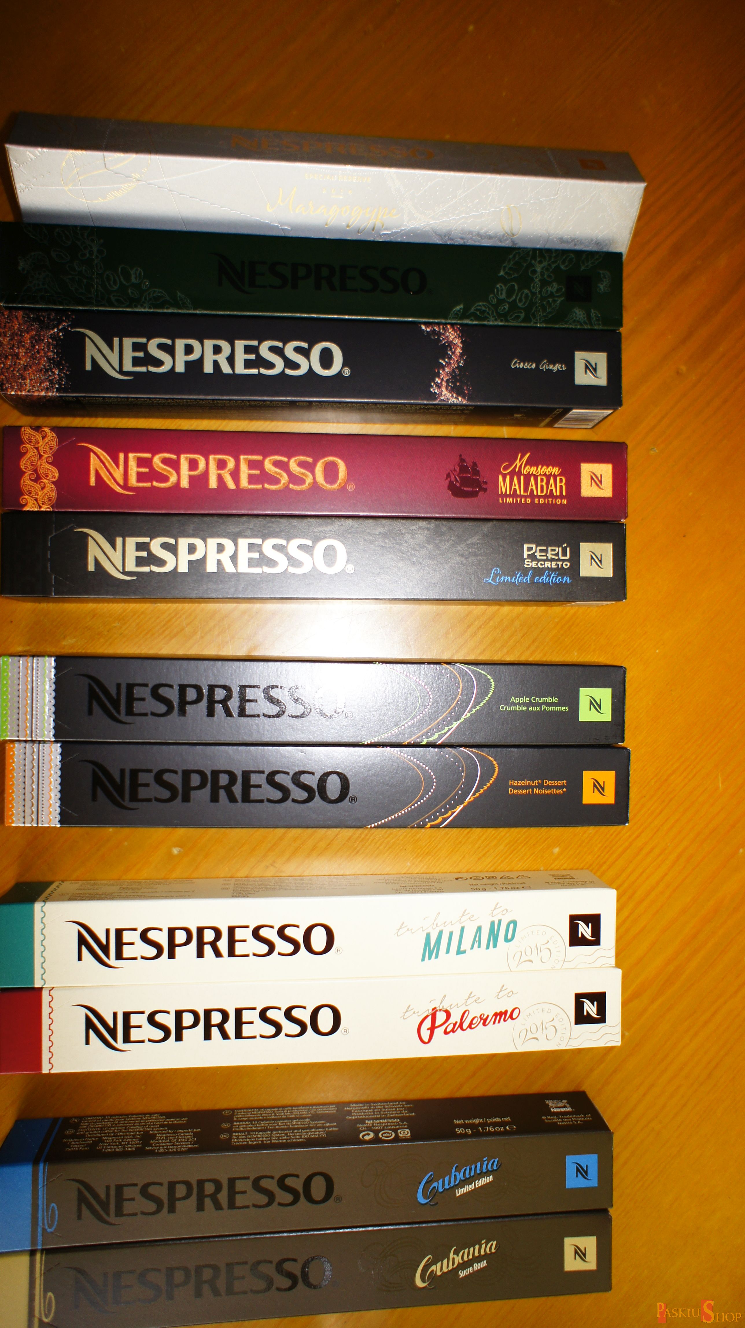 NESPRESSO RARE and LIMITED Variations ORIGINAL COFFEE CAPSULES suluja